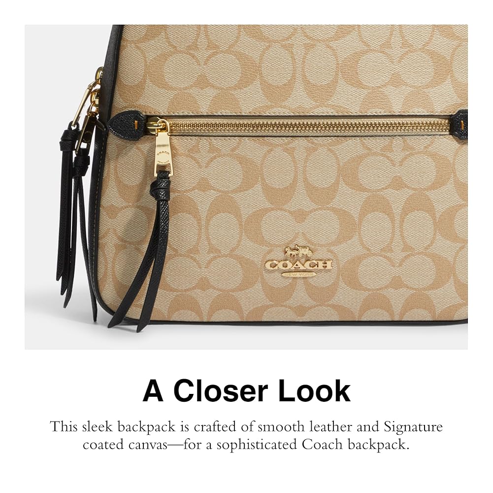 COACH　JORDYN/シグネチャー/バックパック Amazon.com: Coach Jordyn Backpack, Light Khaki Brown Multi
